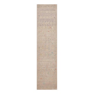 Nazmiyal Collection Tribal Geometric Modern Runner Rug For Sale