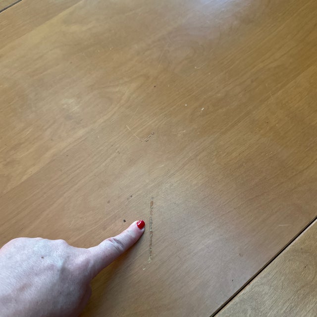 1960s Heywood-Wakefield Mid-Century Wishbone Expandable Dining Table With Six Stingray Chairs For Sale - Image 6 of 12