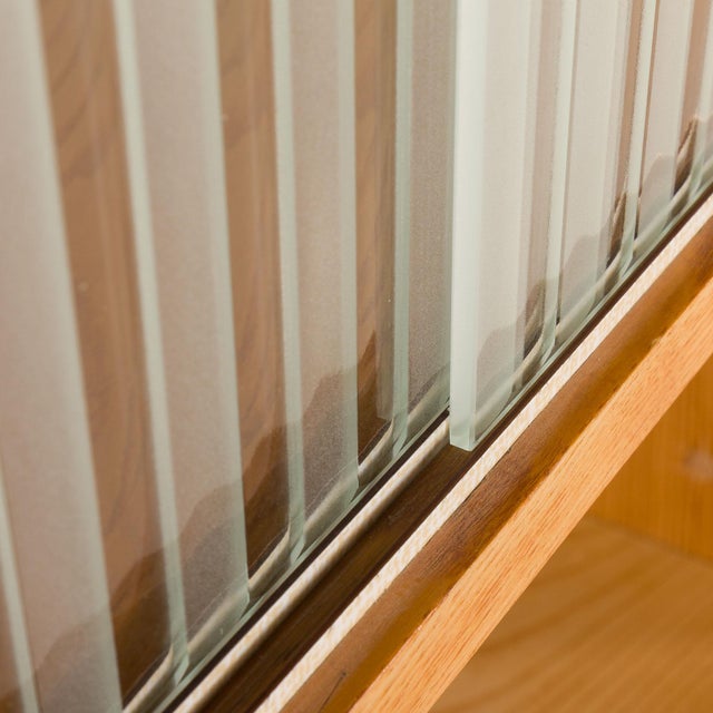 Mid-Century Floor to Celling Wall Unit in Teak and Ash, Czechoslovakia, 1960s For Sale - Image 18 of 18