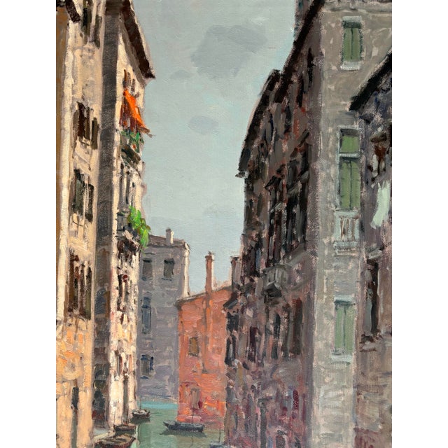 Wood 1950s Italian Oil Painting by Guiseppe Marino (1916-1975), Framed For Sale - Image 7 of 12