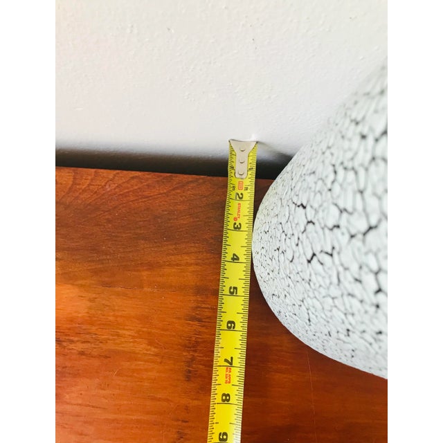 Mid 20th Century Vintage West German Cortina Jasba Light Blue and Black Fat Lava Glaze Floor Vase For Sale - Image 5 of 7