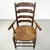 French Wood Oak and Straw Chair with Armrests Decorations, 1890s For Sale - Image 5 of 18