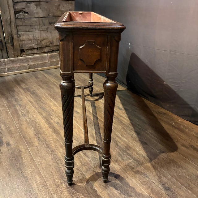 Brown Antique French Napoleon III Jardiniere Planter For Sale - Image 8 of 10