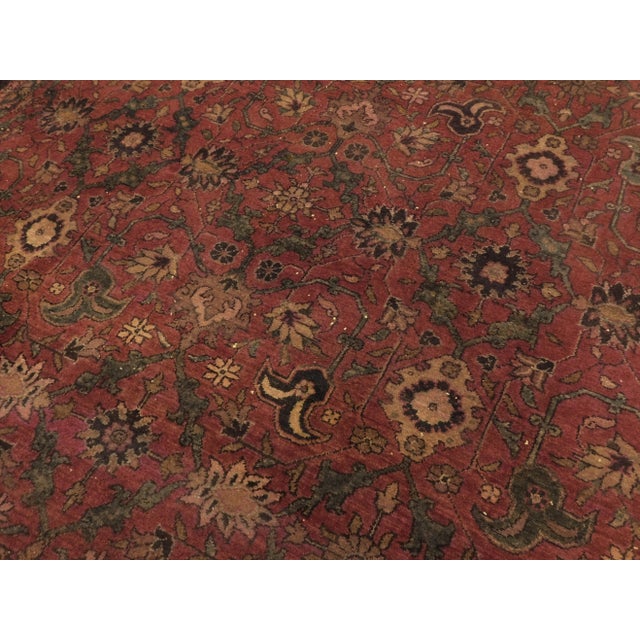 1940s Vintage Persian Hamedan Rug-8′4″ × 11′8″ For Sale - Image 9 of 13
