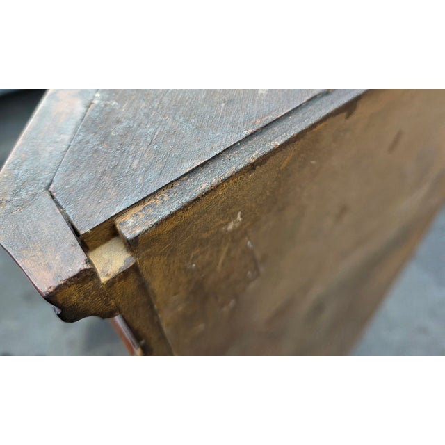 Pair of Georgian Revival Diminutive Mahogany Corner Cabinets, Arched Top Display Shelves, Paneled Base Cupboards, Early 20th Century For Sale - Image 10 of 10