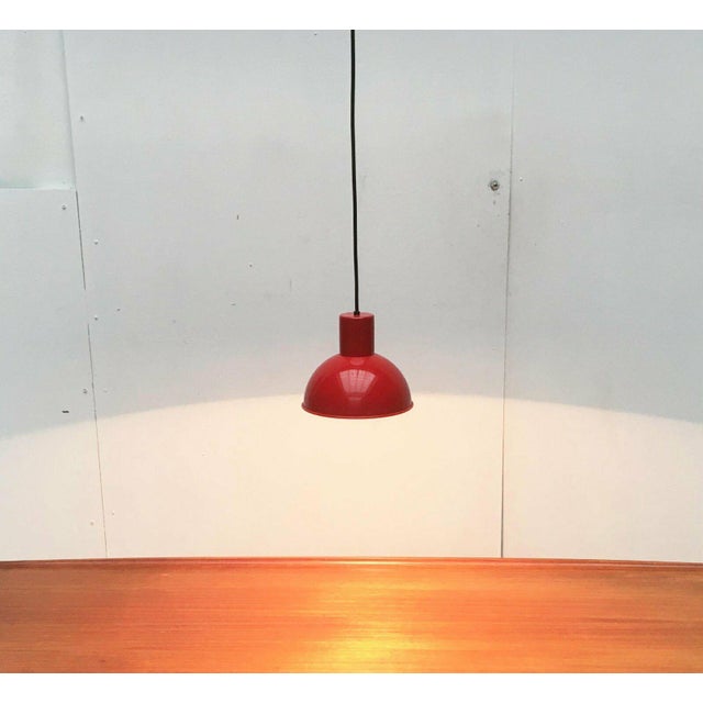 Mid-Century Danish Metal Bunker Mini Pendant Lamp by Johannes Hammerborg for Fog & Mørup, 1970s For Sale - Image 17 of 18