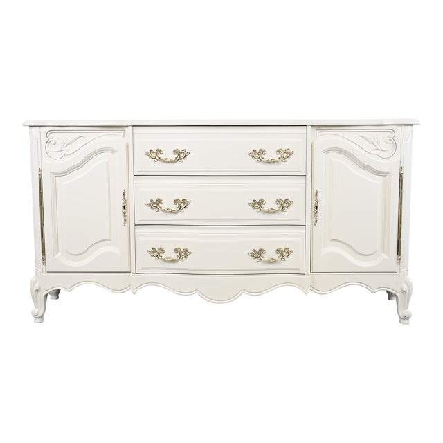 Karges Furniture Louis XV French Provincial Ivory Credenza Chairish