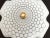 Petite mid century frosted matte glass flush mount ceiling light in the shape of a flower blossom with graduating...