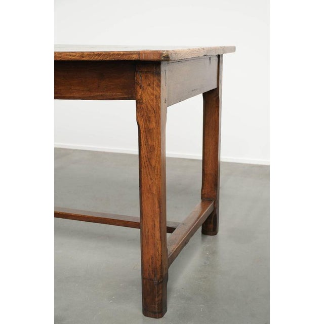 18th Century French Farmhouse Dining Table in Oak and Fruitwood For Sale - Image 10 of 14
