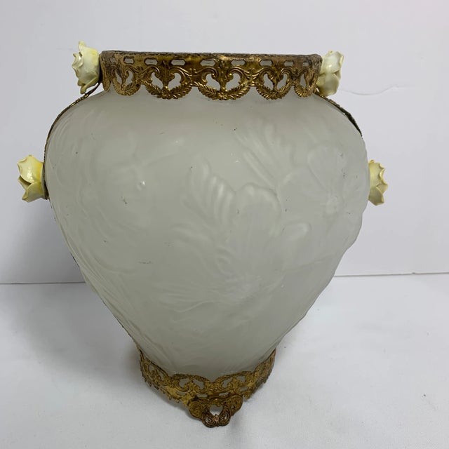 Vintage Smoked Vase For Sale - Image 4 of 9