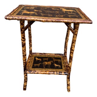 19th Century English Bamboo Table For Sale