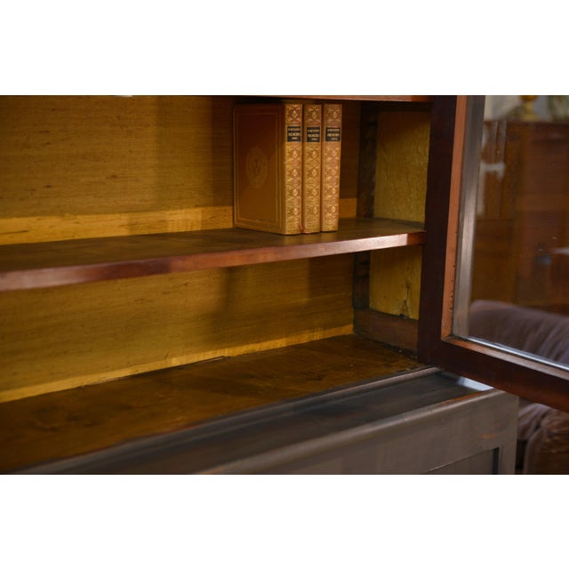 Large Black 2-Body Buffet, 19th Century For Sale - Image 6 of 13