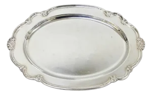 Vintage 1847 Rogers Bros "Remembrance" Oval Silver Plated Serving Platter Tray