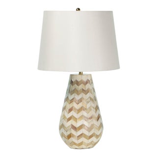 Regina Andrew Cassia Chevron Table Lamp in Natural For Sale