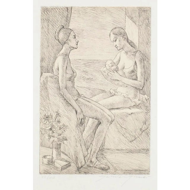 Maternity - Original Etching by G. Girardi - 1971 1971 For Sale