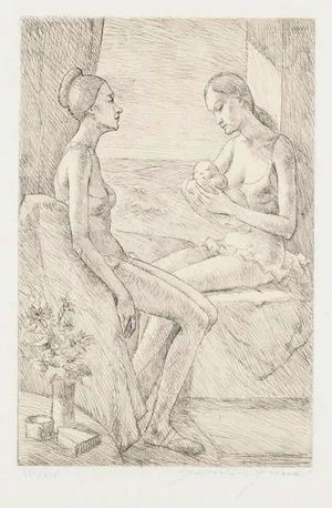 Maternity - Original Etching by G. Girardi - 1971 1971