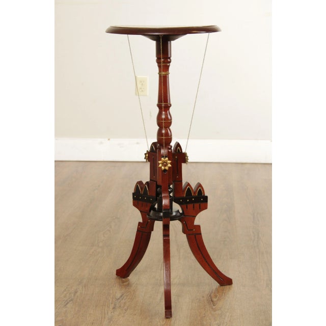 Late 19th Century Eastlake Victorian Carved Mahogany Pedestal Plant Stand For Sale - Image 5 of 12