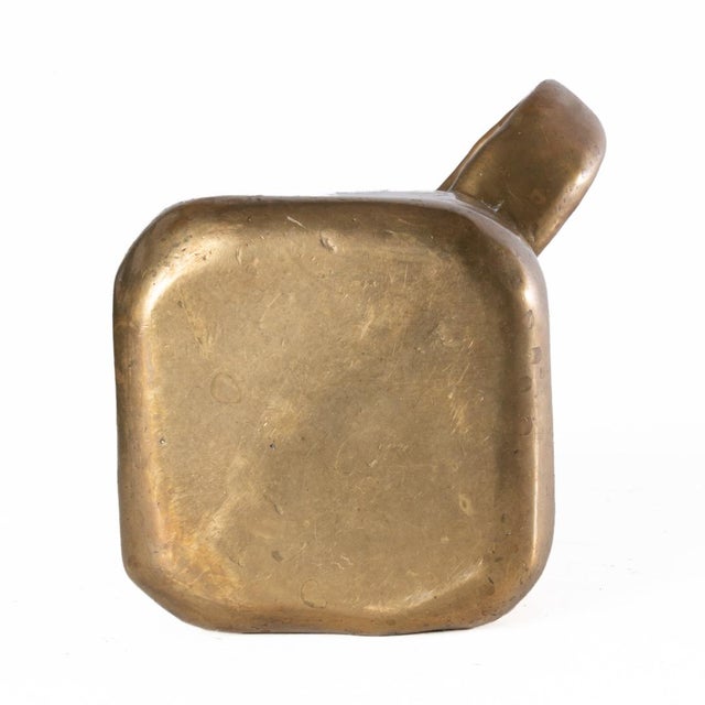 Metal Solid Brass or Bronze Pitcher For Sale - Image 7 of 8