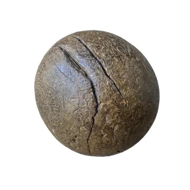 Pair of Antique European Wood Bowling Balls For Sale - Image 4 of 4