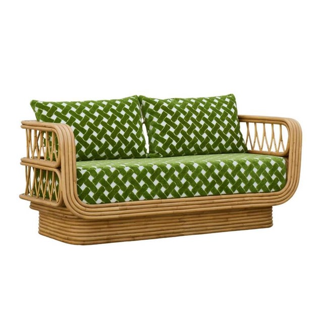 Luna Sofa in Stained Rattan by Popus Editions For Sale - Image 4 of 9