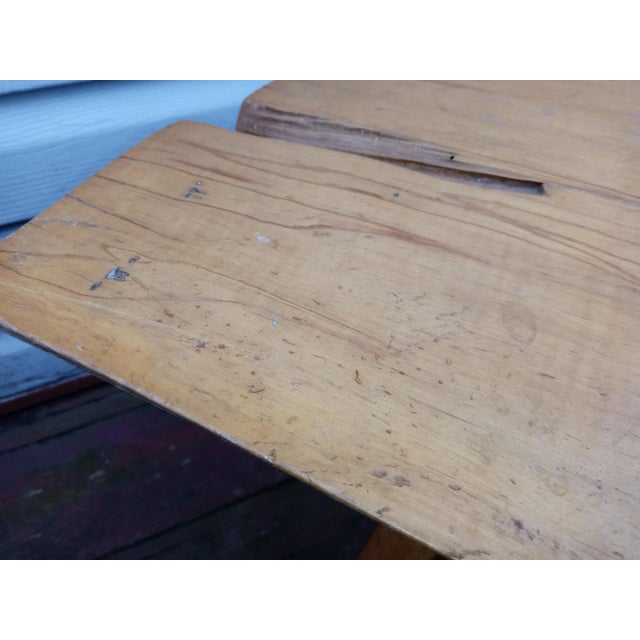 Mid 20th Century Custom Made Slab Wood Coffee Table For Sale - Image 10 of 12