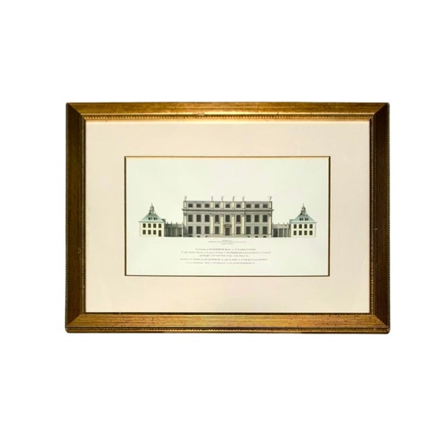 Late 20th Century Late 20th Century Buckingham Palace Engraving Vintage Classic British Architecture Print Art Decor Reproduction For Sale - Image 5 of 6