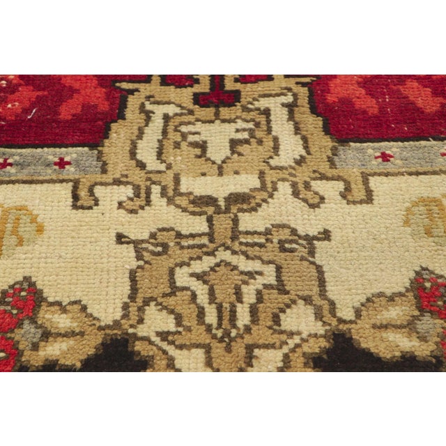 Mid 20th Century Vintage Turkish Oushak Rug - 05'01 X 09'03 For Sale - Image 5 of 10