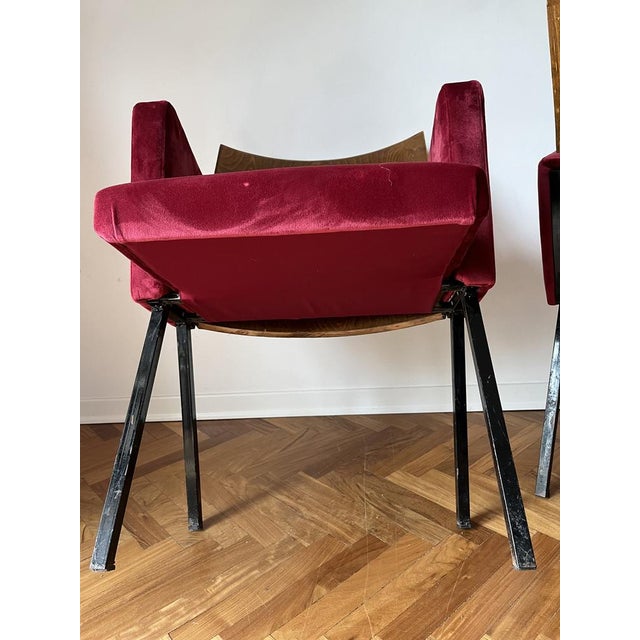 Set of Mid-Century Theatre Armchairs, 1950s For Sale - Image 12 of 18
