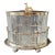 Antique Edwardian Robert Pringle Cut Crystal Biscuit Barrel With Silver Plate Greyhound Finial - Circa. 1900–1915 For Sale