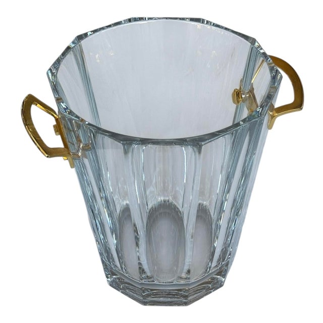 Mid-Century Modern 1970s Baccarat French Crystal Maxim Champagne Ice Bucket For Sale - Image 3 of 12