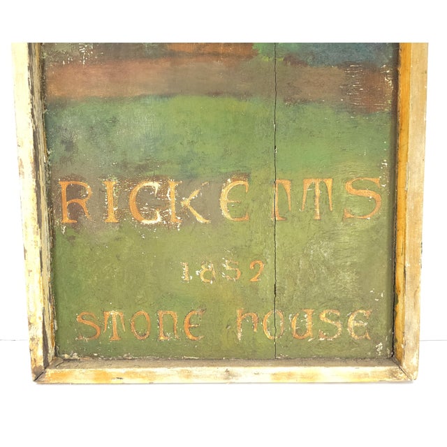 This great folk art sign is for a house that is still standing and in use. As per wikipedia ; The Clemuel Ricketts Mansion...