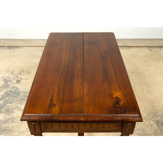 Late 19th Century French Napoleon III Walnut Writing Desk For Sale - Image 12 of 18