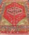 Mid 20th Century Antique Turkish Medallion Oushak Rug in Red, Green and Blue 6'0 X 8'6 For Sale - Image 5 of 13