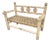 Two-Tone Bench in Woven Rope, 1950s For Sale