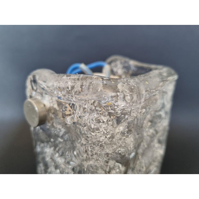 Mid-Century Murano Ice Glass Wall Sconces by Kaiser Leuchten, Germany, 1970s, Set of 2 For Sale - Image 13 of 16