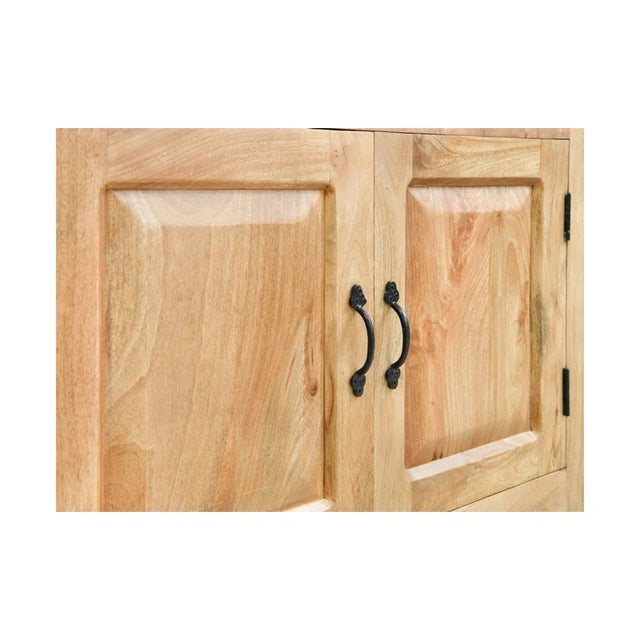 Modern Jamya 69" Solid Wood Sideboard, Natural For Sale - Image 3 of 4