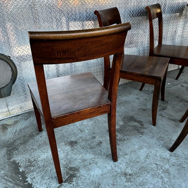 Wood Set of 6 Crate & Barrel Cabria Dining Chairs For Sale - Image 7 of 8