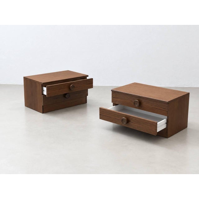 Wood Mid-Century Bedside Table, 1970s For Sale - Image 7 of 14