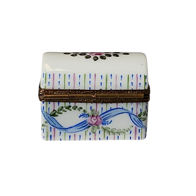 Late 19th Century 19th Century Limoges Gerard Ribierre Trunk Trinket Box For Sale - Image 5 of 7