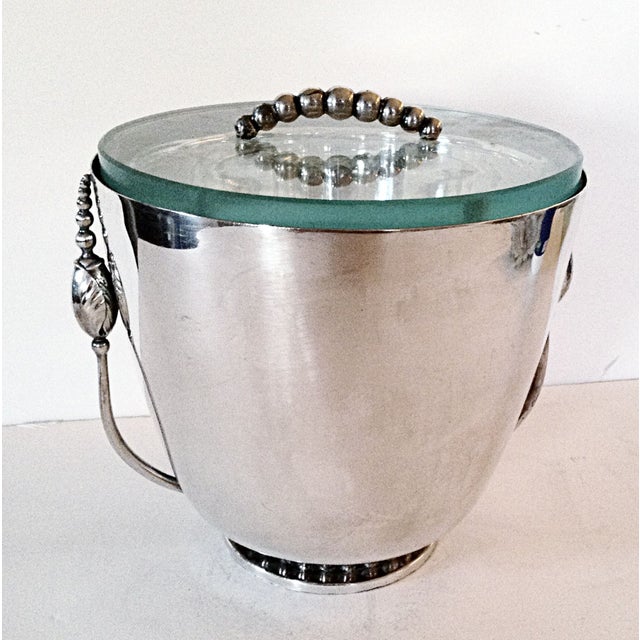Silver Ice Bucket with Mercury Glass Liner Chairish
