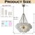 Bring high-end style and artistic design to your space with this modern glam cluster chandelier, featuring six ribbed...