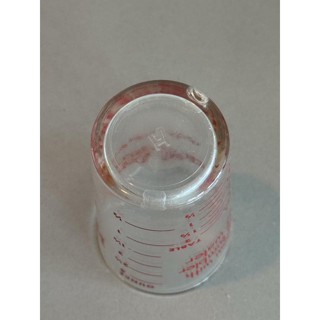Glass Vintage Medical Glass Phospho-Soda (Fleet) Shot Glass Measuring Cup For Sale - Image 7 of 7