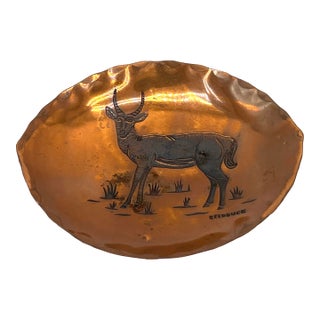 1915 Vintage Reedbuck Art Nouveau Catchall Dish For Sale