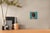 2020s Teal Tranquility by Kelly Birkenruth | Oil on Panel Figure Portrait in Teal For Sale - Image 5 of 7