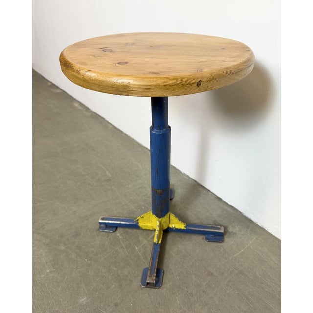 Vintage Industrial Workshop Stool, 1960s For Sale - Image 10 of 14