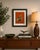 Vintage Mid-Century Batik Tang Horse Textile Art, Newly Framed For Sale In Cincinnati - Image 6 of 6