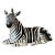 Large Vintage Tilso Japan Ceramic Zebra Figurine For Sale