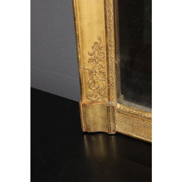 Antique Mirror in Gilded Stucco, 1800s For Sale - Image 3 of 14