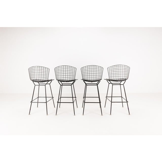 Vintage Barstools by Harry Bertoia for Knoll, 1980s, Set of 4 For Sale - Image 10 of 18