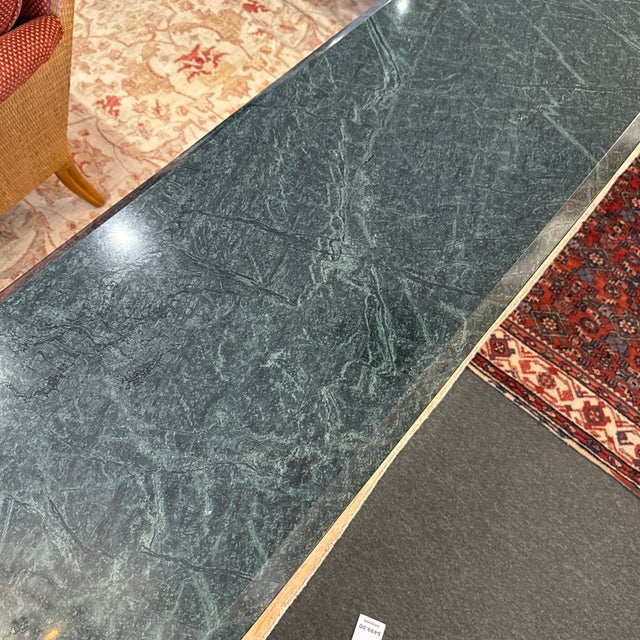 French Baroque Empress Green Marble Console Table For Sale - Image 12 of 12